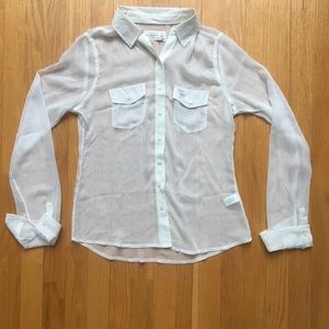 Abercrombie & Finch sheer button down